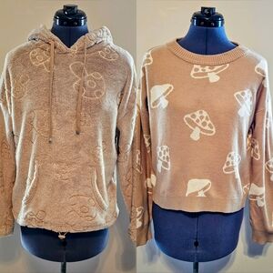NOBOUNDARIES Coffee Mushroom Sweater Bundle